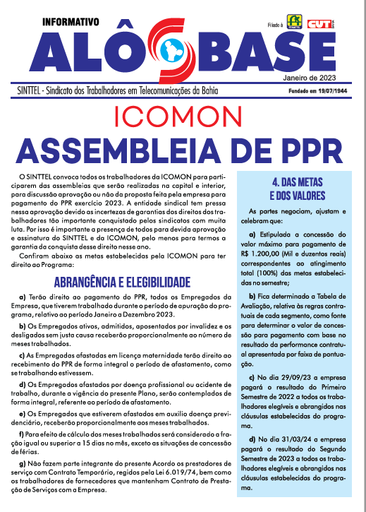 ICOMON -  ASSEMBLÉIA DE PPR